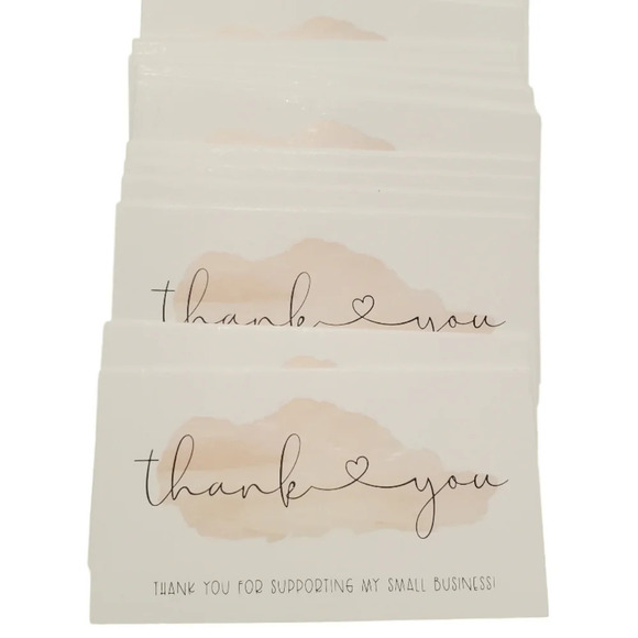 NEW Business Thank You Cards 50 PCS Shipping Packages Small Business Cardstock - Picture 3 of 3